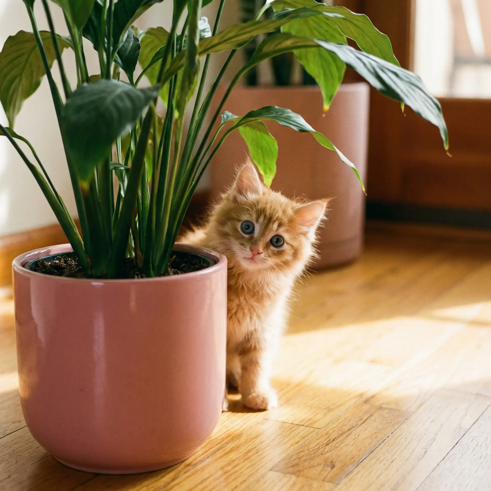 小猫从花盆后探头 - 导火线国语